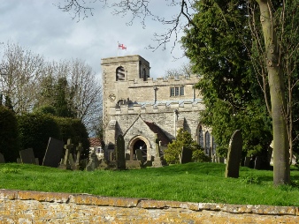 The Church of St Mary in Orston village.  
