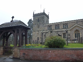 Entrance to the church at East Bridgford.